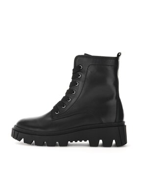 Schnürstiefelette schwarz