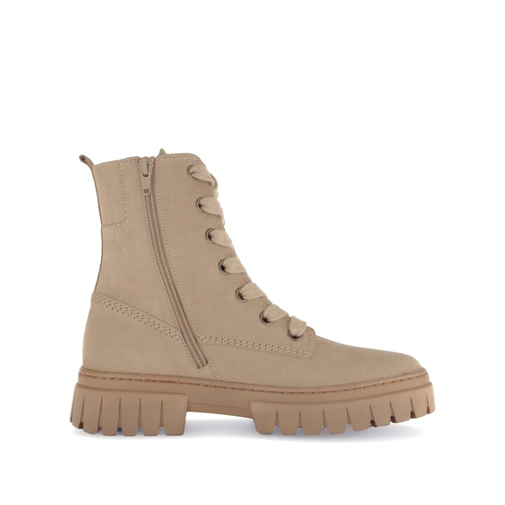 Schnürstiefelette beige #1