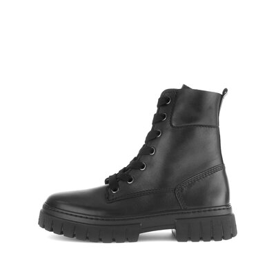 Schnürstiefelette schwarz