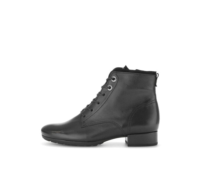 Schnürstiefelette schwarz #0