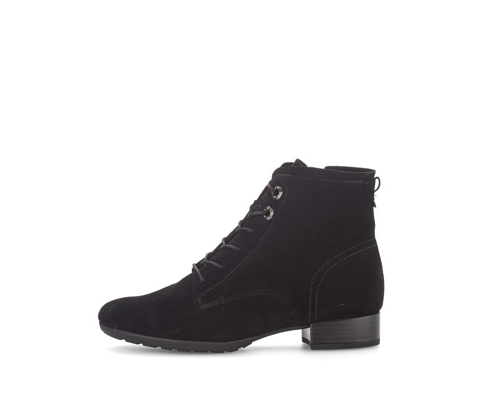 Schnürstiefelette schwarz #0