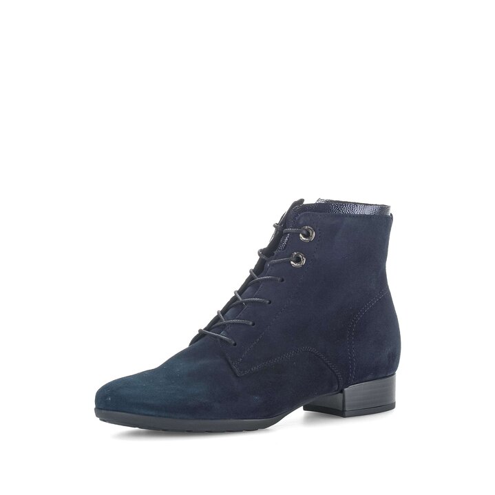 Schnürstiefelette blau #2