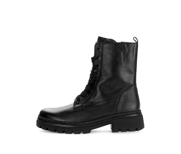 Schnürstiefelette schwarz #0