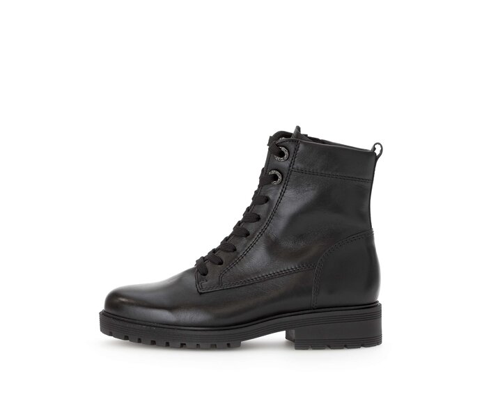 Schnürstiefelette schwarz #0