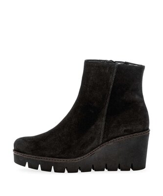 Stivaletto con plateau nero