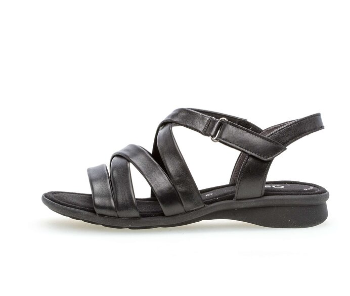 Sandal met riempjes zwart #0