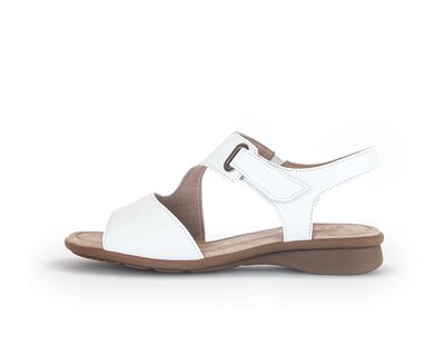 Sandal met riempjes wit