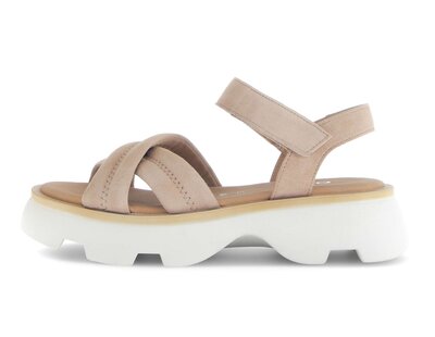 Riemchensandale beige