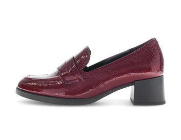 Mocassins à talons rouge