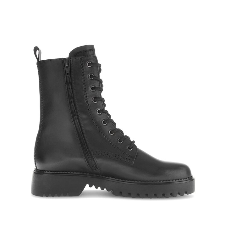 Schnürstiefelette schwarz #1