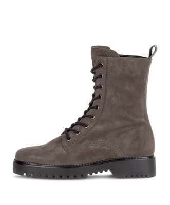 Schnürstiefelette braun