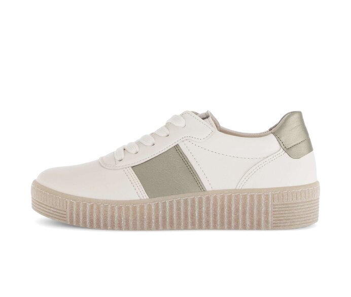 Sneakers basse crema #0