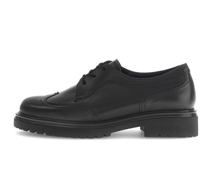 Schnürschuh schwarz #0