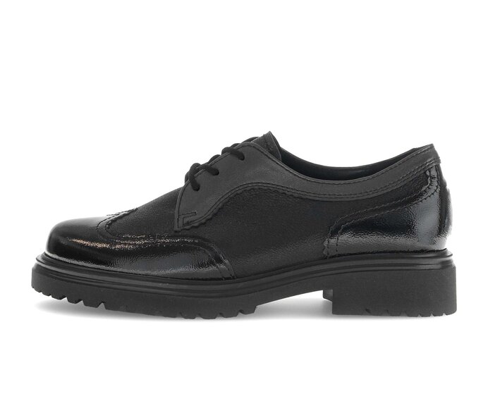 Schnürschuh schwarz #0