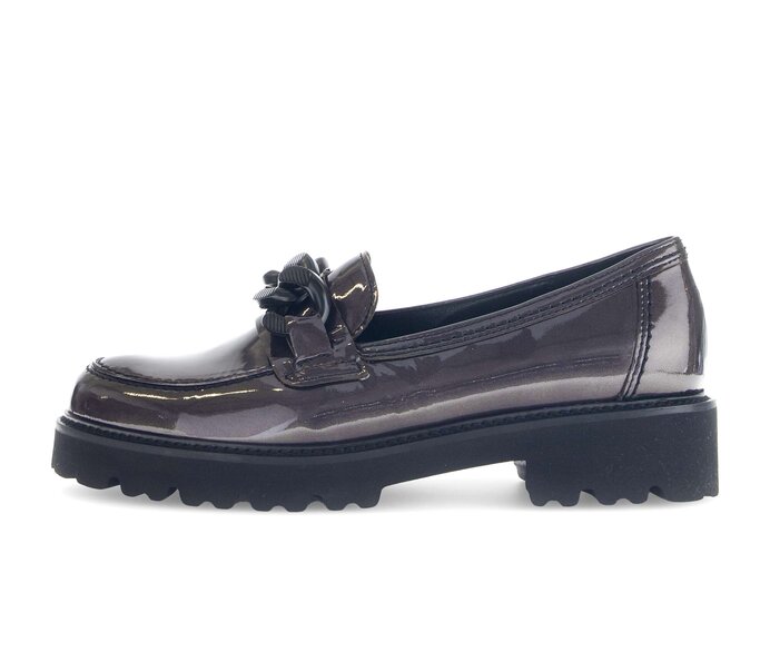 Mocassini loafer grigio #0