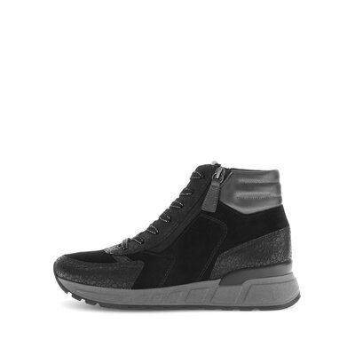 Sportliche Stiefelette schwarz