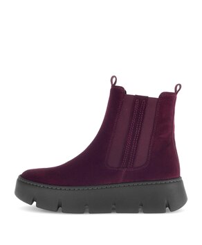 Bottine Chelsea rouge