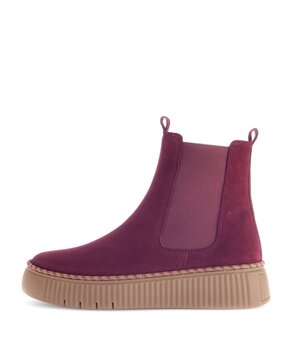 Bottine Chelsea rouge