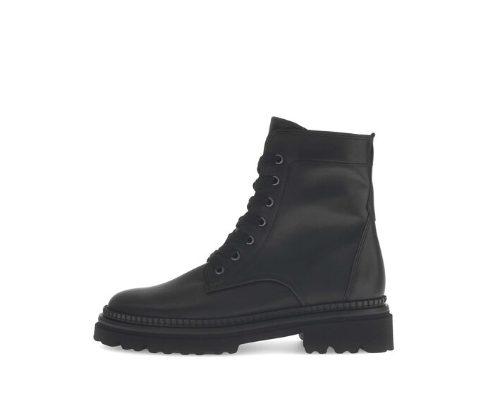 Schnürstiefelette schwarz #0