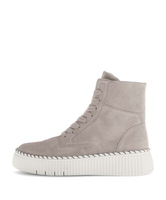 Stivaletto con plateau beige