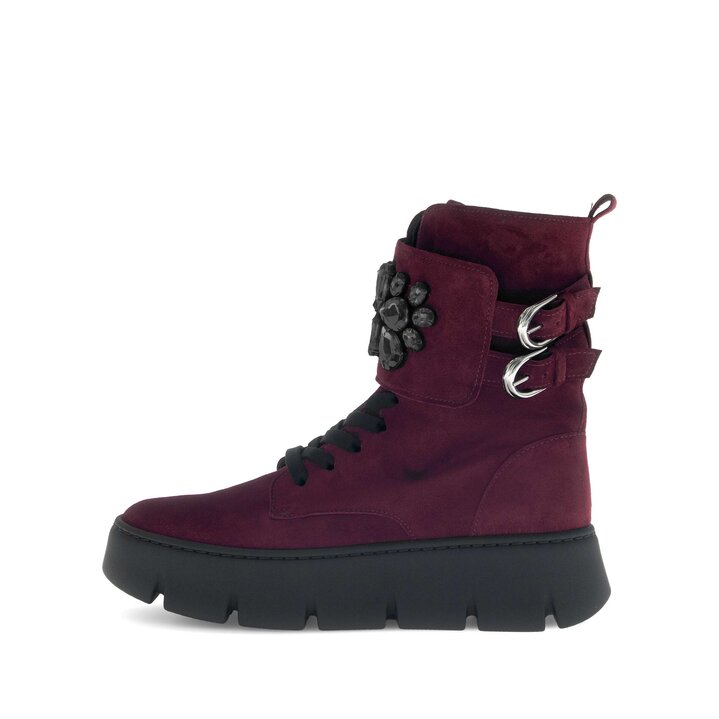 Stivaletto stringato rosso #0