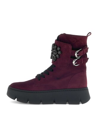 Stivaletto stringato rosso