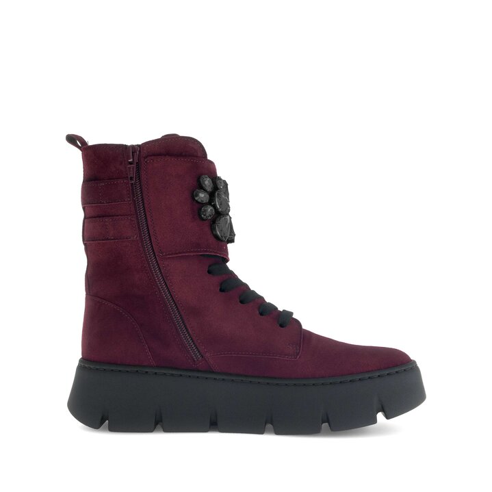 Stivaletto stringato rosso #1