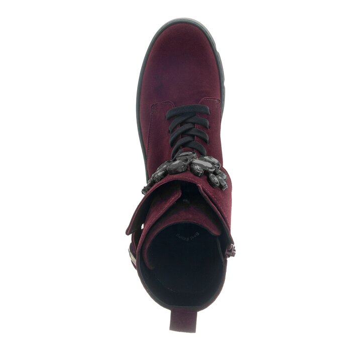 Stivaletto stringato rosso #5