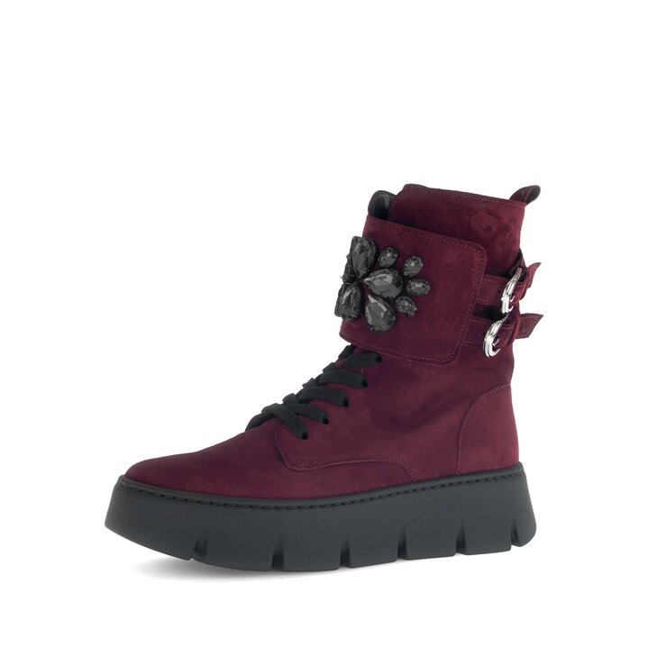 Stivaletto stringato rosso #2