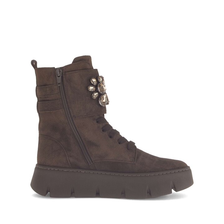 Schnürstiefelette braun #1