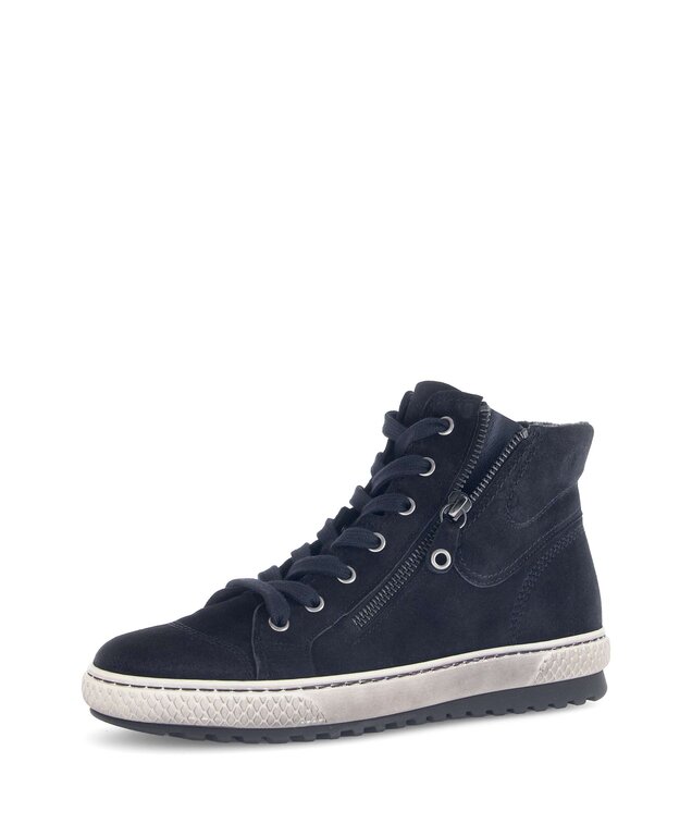 Schuhe Sneaker High Dunkelblau Sneaker High Rauleder Blau Gabor