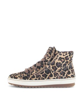 Hoge sneaker beige