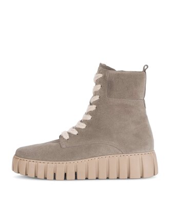 Stivaletto con plateau beige