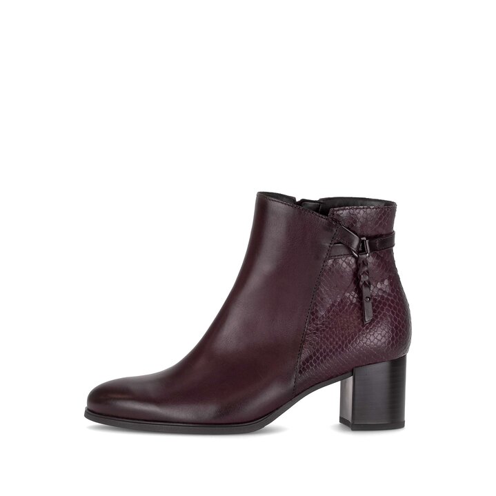 Elegante Stiefelette rot #0