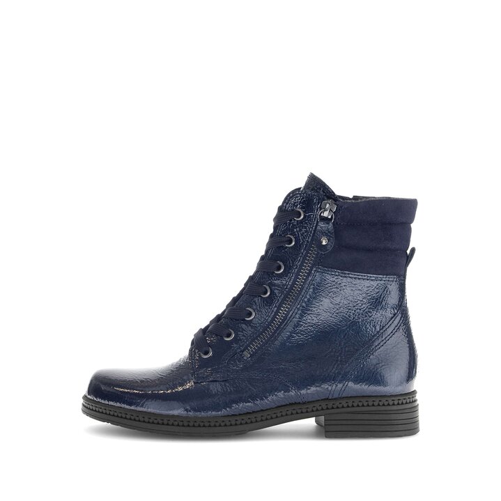 Stivaletto stringato blu #0