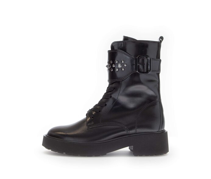 Sportliche Stiefelette schwarz #0