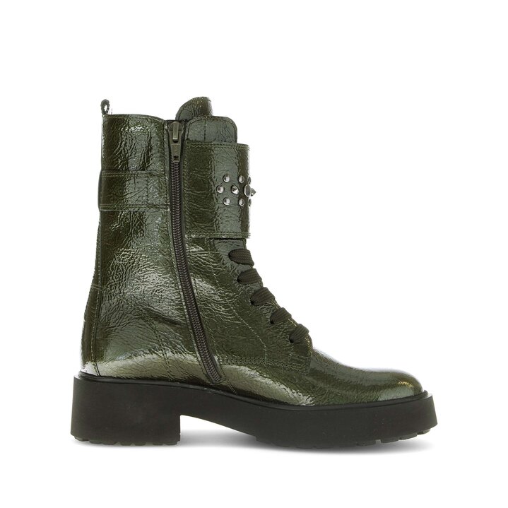 Schnürstiefelette grün #1