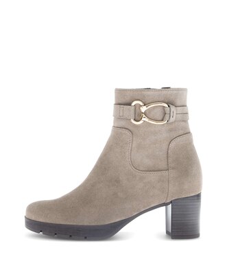 Stivaletto con plateau beige