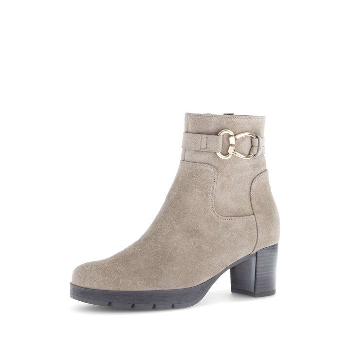 Stivaletto con plateau beige #2