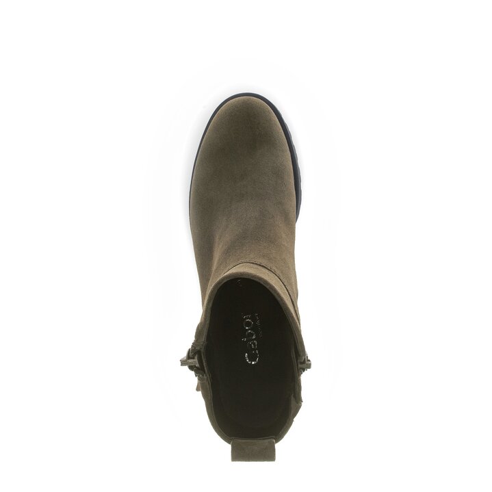 Sportliche Stiefelette grün #5