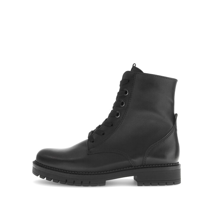 Schnürstiefelette schwarz #0