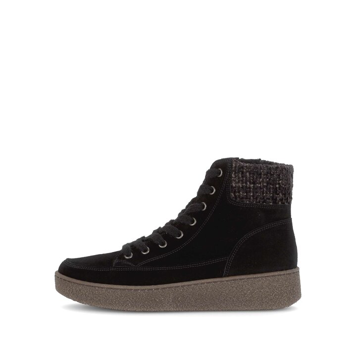 Schnürstiefelette schwarz #0