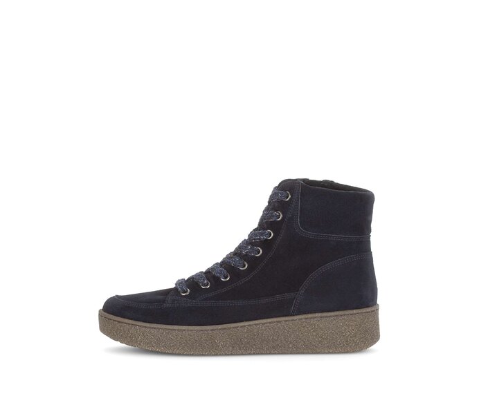 Stivaletto stringato blu #0