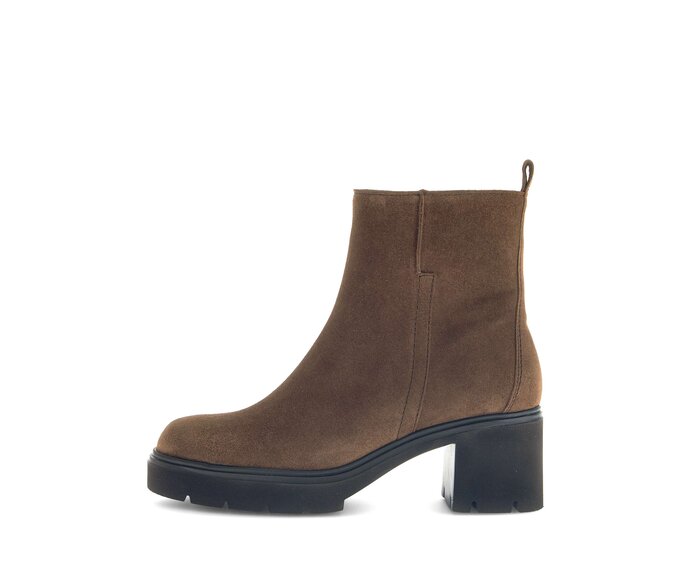 Stivaletto con plateau marrone #0
