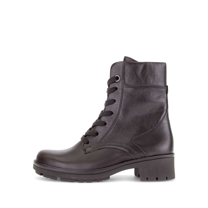 Enkellaarsjes met veter bruin #0