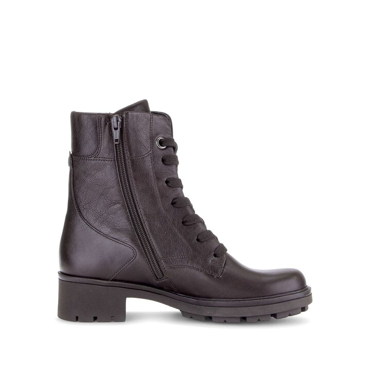 Enkellaarsjes met veter bruin #1