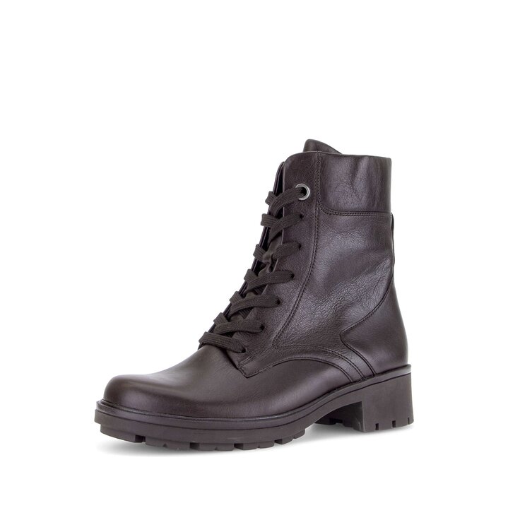 Enkellaarsjes met veter bruin #2