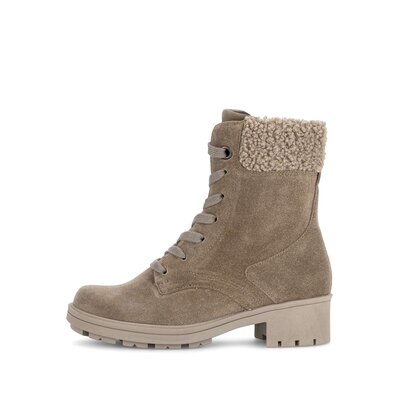 Schnürstiefelette braun