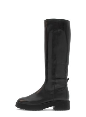 Stivali con plateau nero