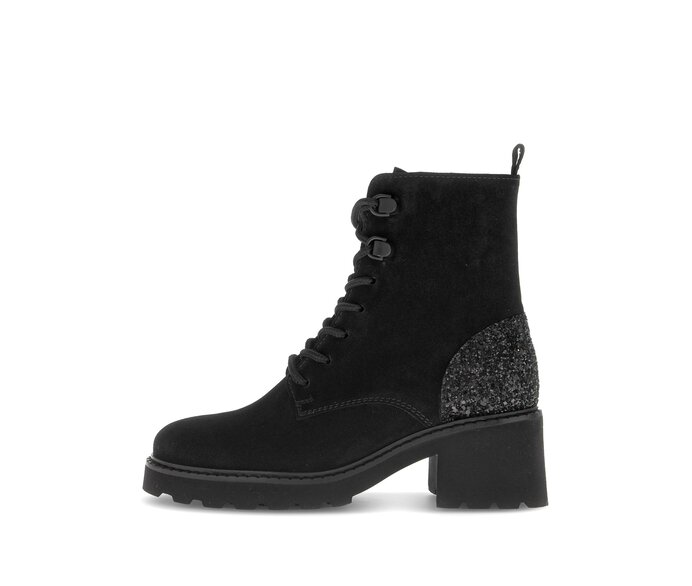 Schnürstiefelette schwarz #0